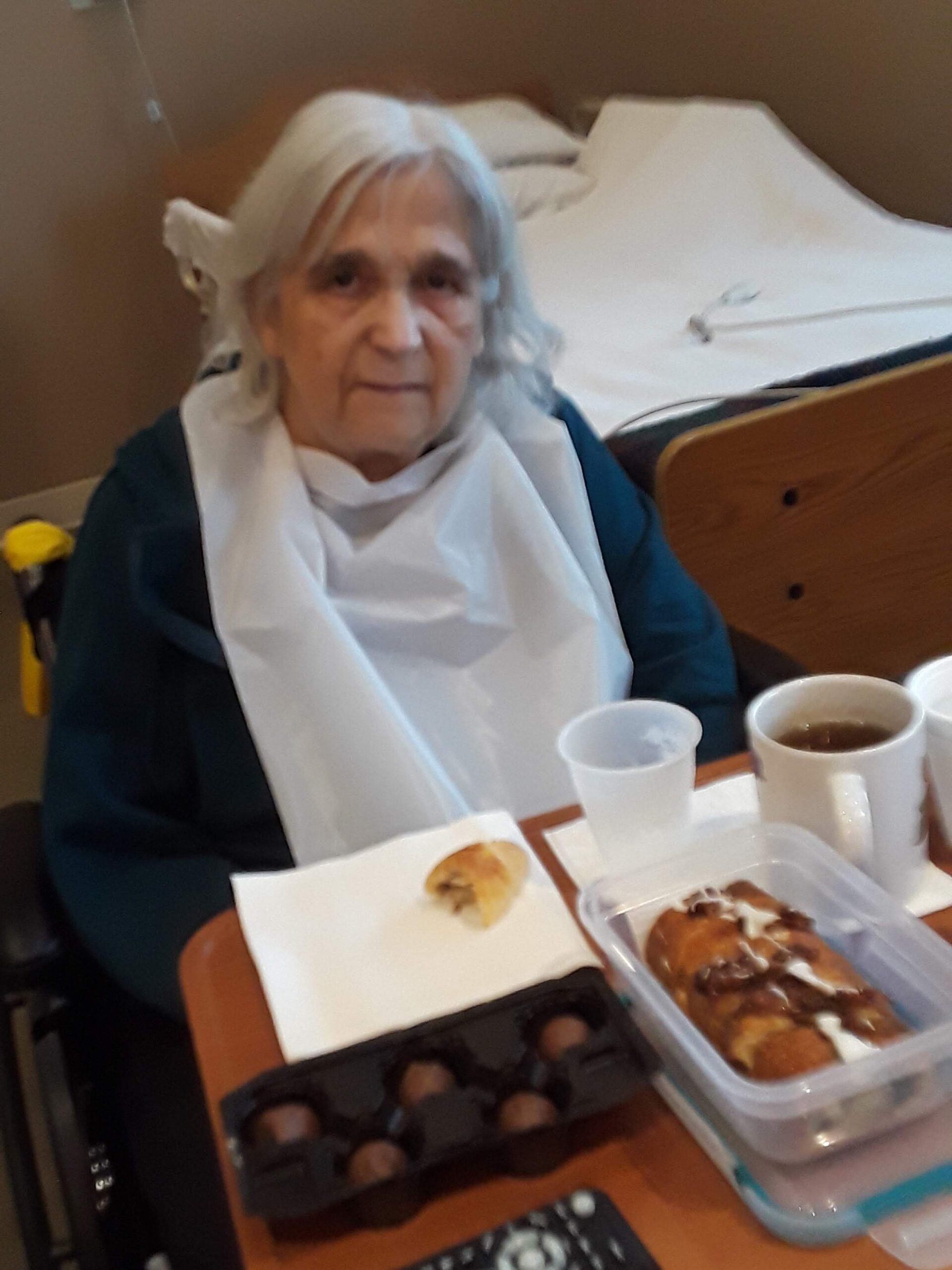 Mom during her rehabilitation in 2019