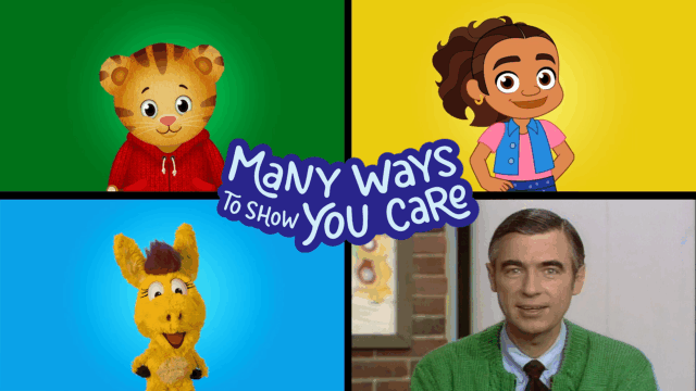 Sing along with your child’s favorite PBS KIDS characters, Daniel Tiger, Donkey Hodie, and Alma Rivera, in this reimagined song from Mister Rogers’ Neighborhood. The video features kids showing the many ways they care for their families.