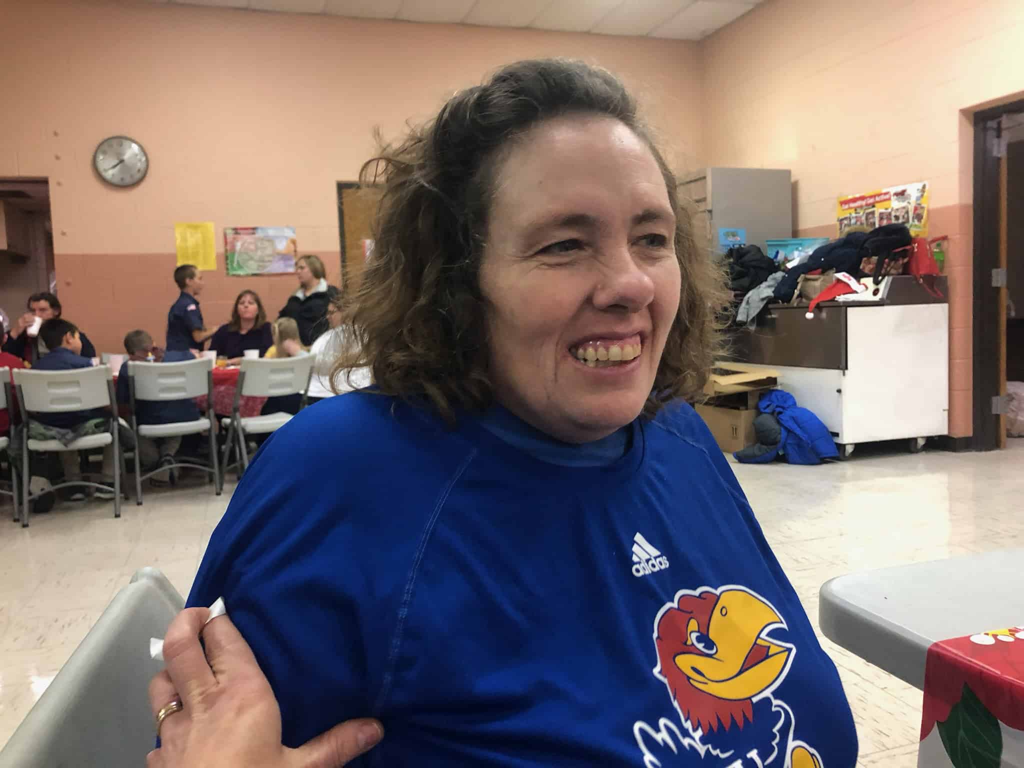 Kathy smiling