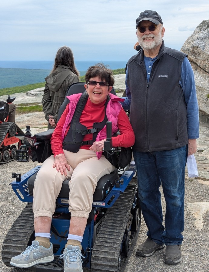 Bruce and Bobbie at Sam's Point, NY